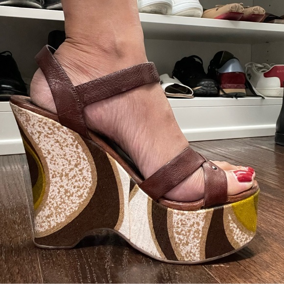 . Miu Miu wedge sandals - Picture 3 of 15